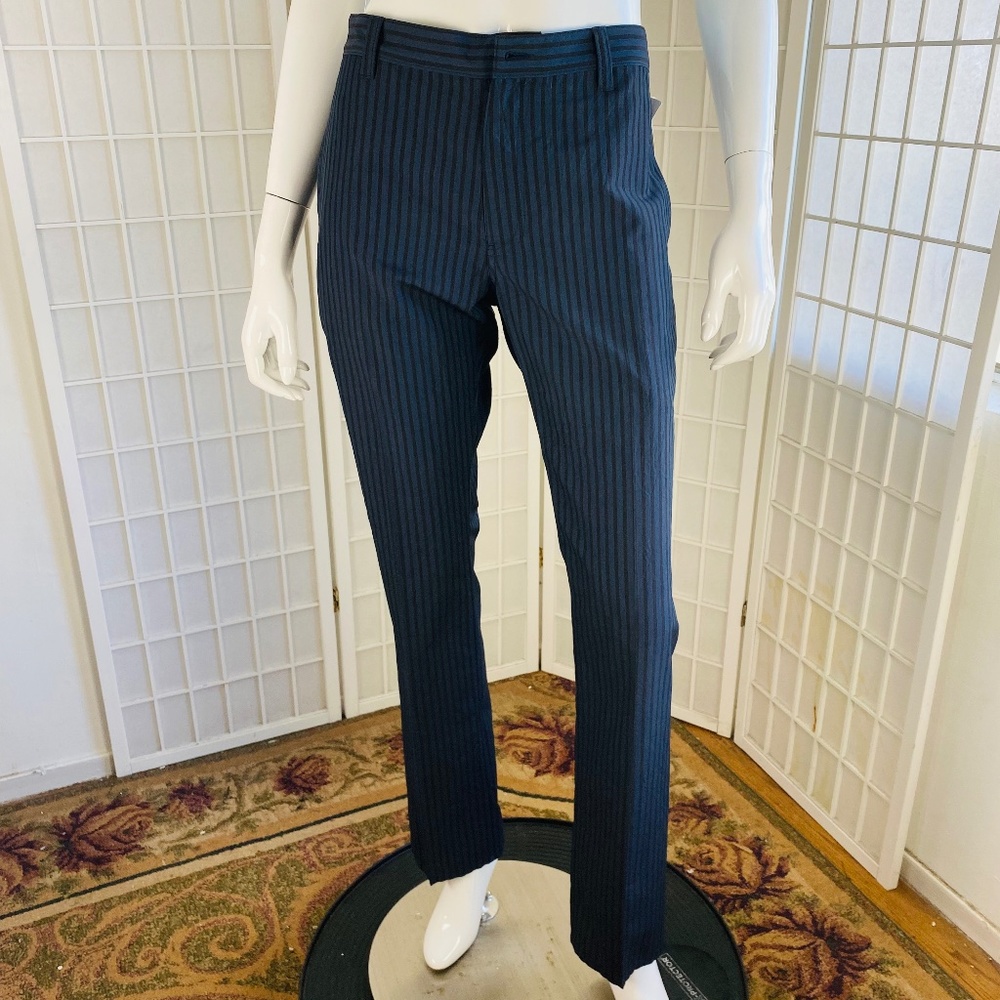 NWT, John Varvatos womens pin stripe trouser pants, 31 Reg.